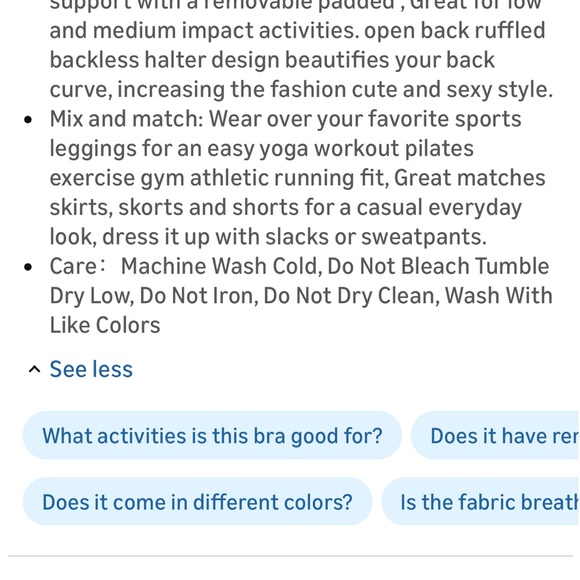 NWT Ruffle Strap Razorback Sports bra. Lite padding.  M - Picture 9 of 10